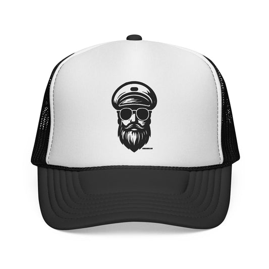 Captain Beard Trucker Cap – Vintage Sailor Mesh Hat