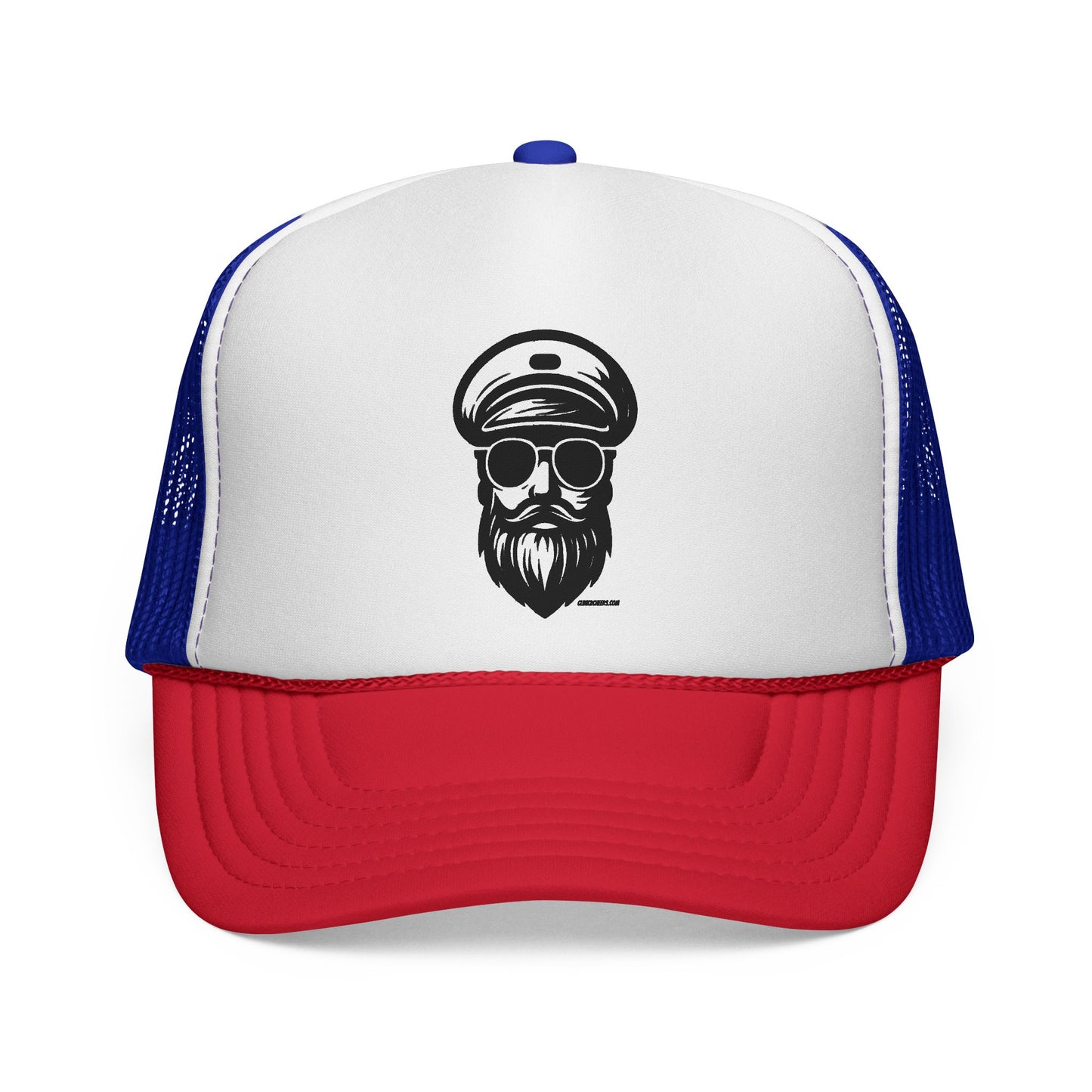Captain Beard Trucker Cap – Vintage Sailor Mesh Hat