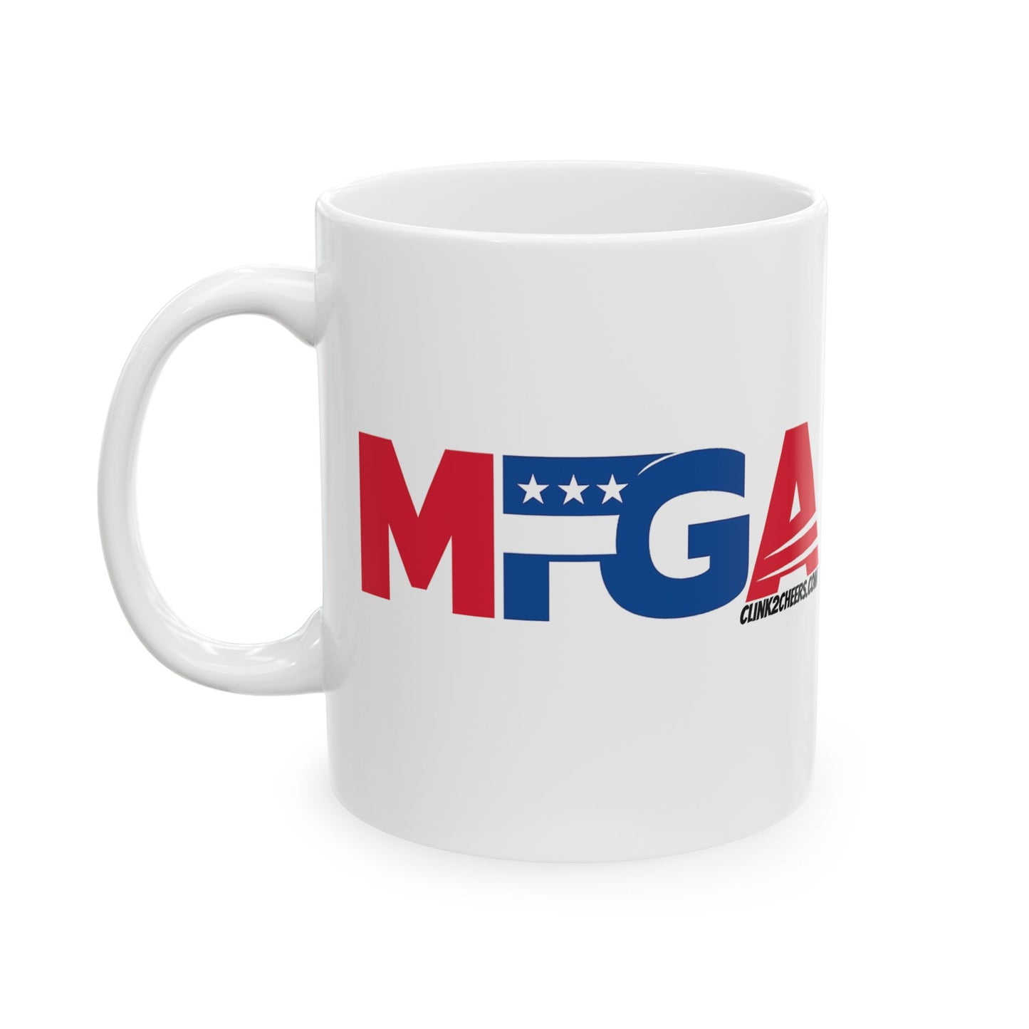 MFGA Coffee Mug – Patriotic Red & Blue 11oz/15oz Ceramic