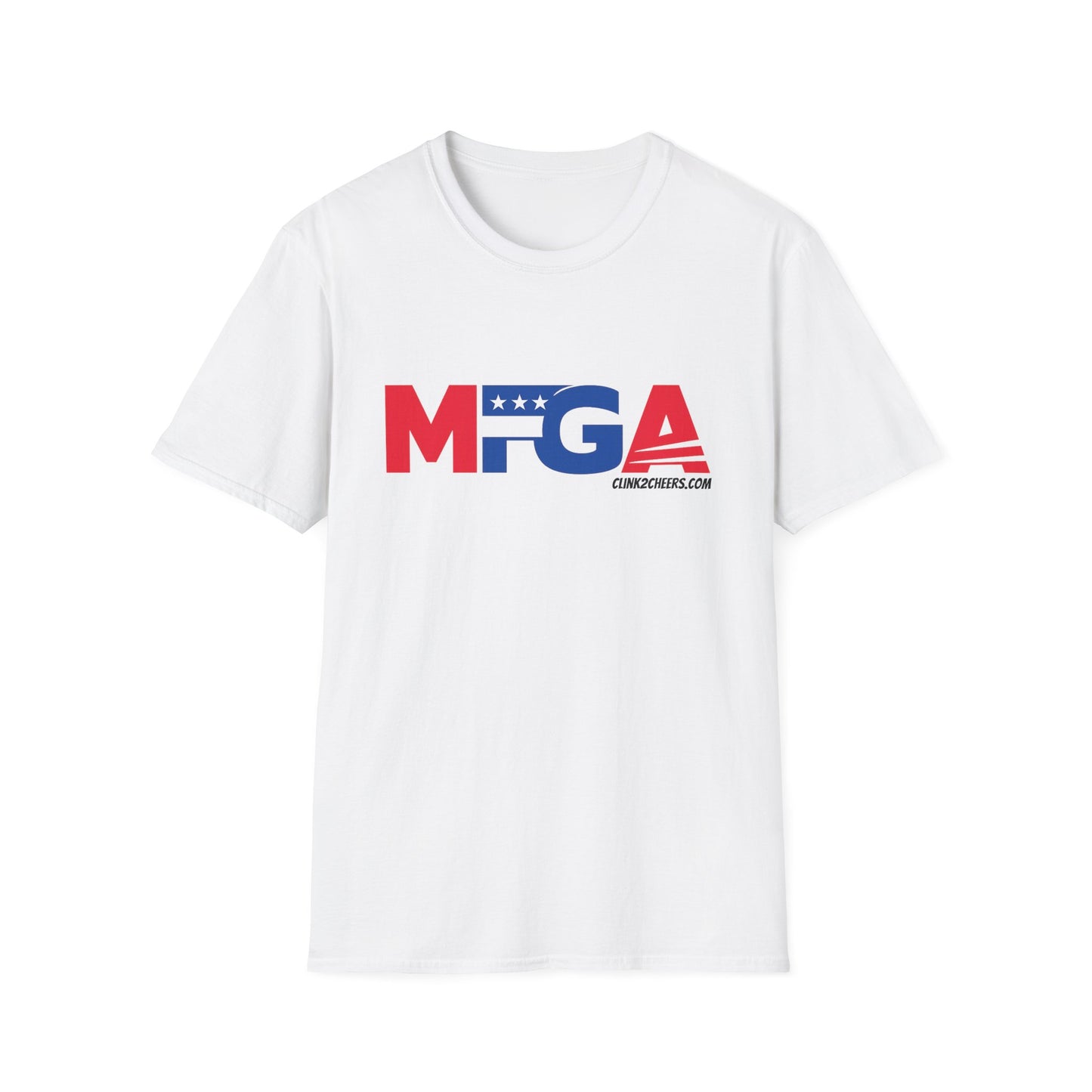 T-Shirt — 'MFGA' Patriotic Red White Blue Graphic Tee