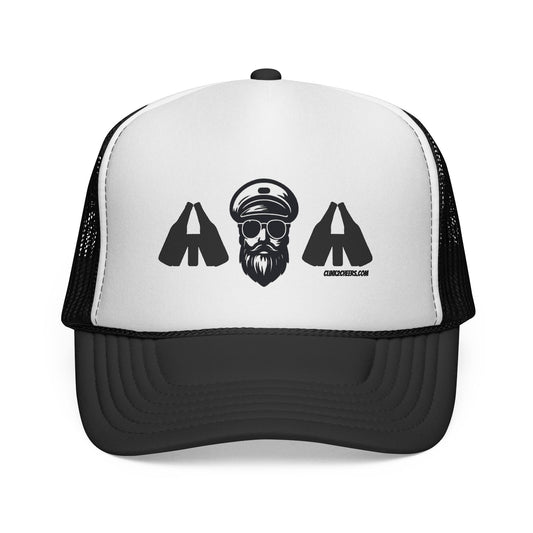 Captain and Fisters Trucker Hat — Bearded Sailor Logo Cap (clink2cheers.com)