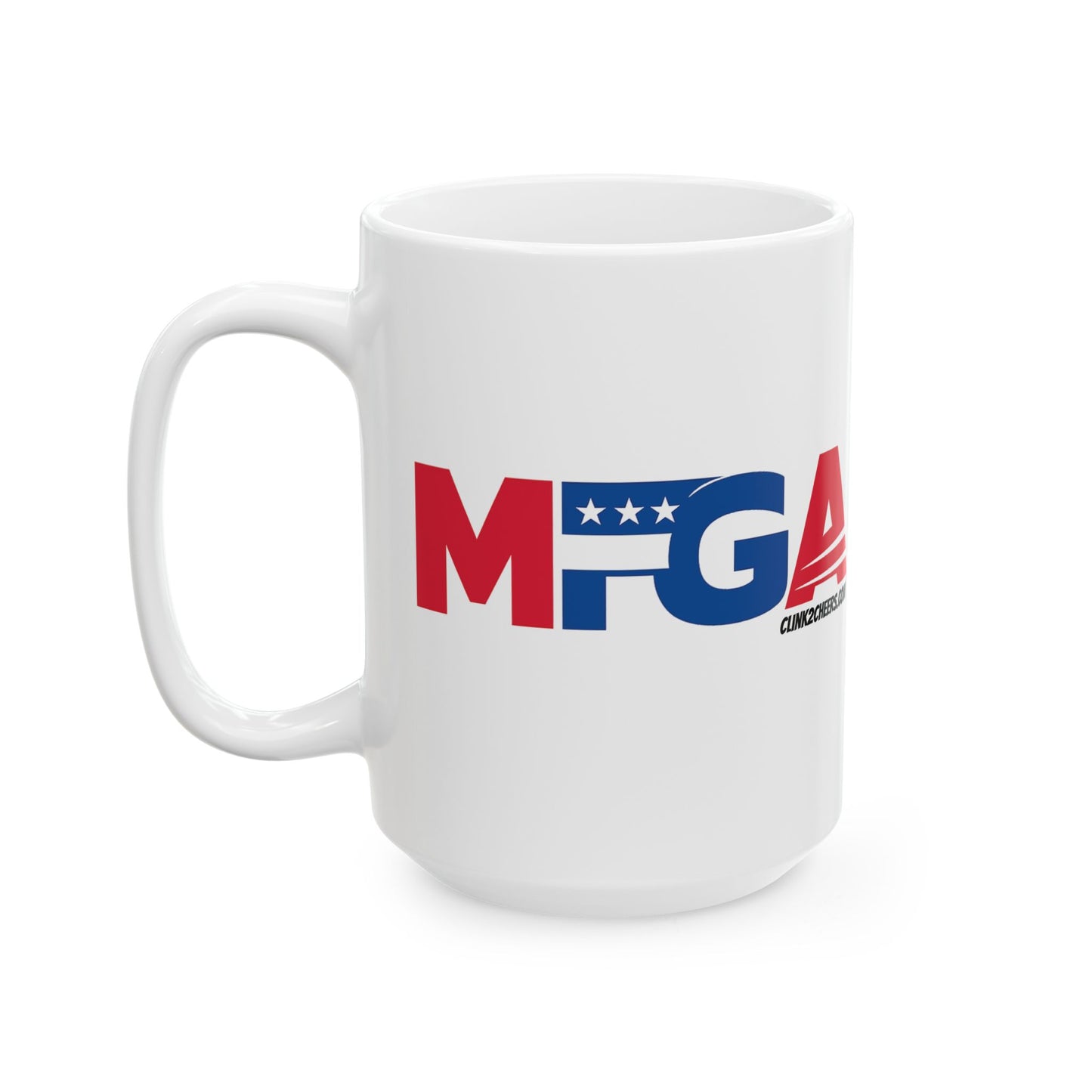 MFGA Coffee Mug – Patriotic Red & Blue 11oz/15oz Ceramic