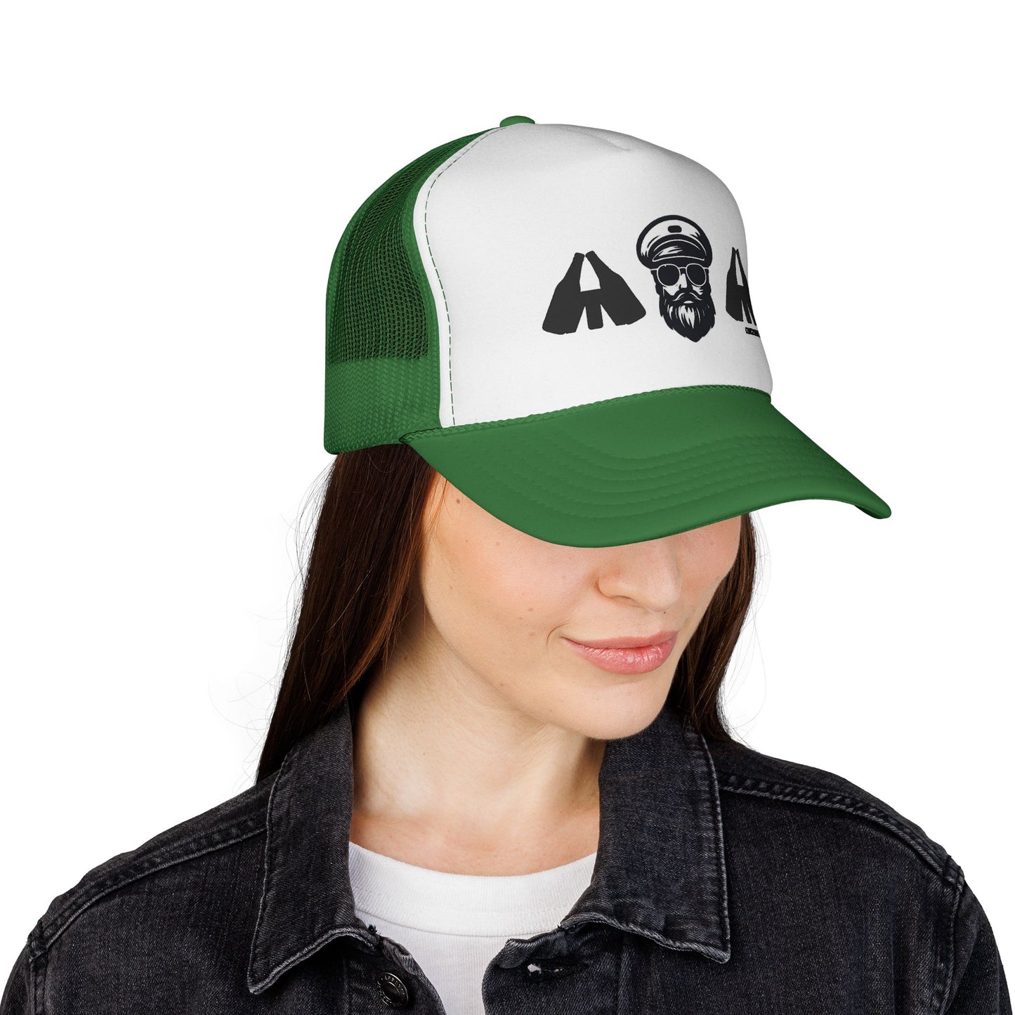 Captain and Fisters Trucker Hat — Bearded Sailor Logo Cap (clink2cheers.com)