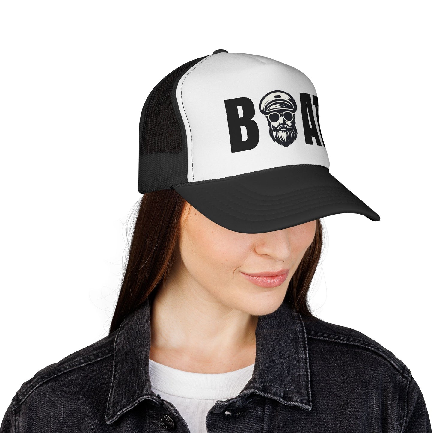 Boat Captain Trucker Cap – Nautical Beard Captain Hat