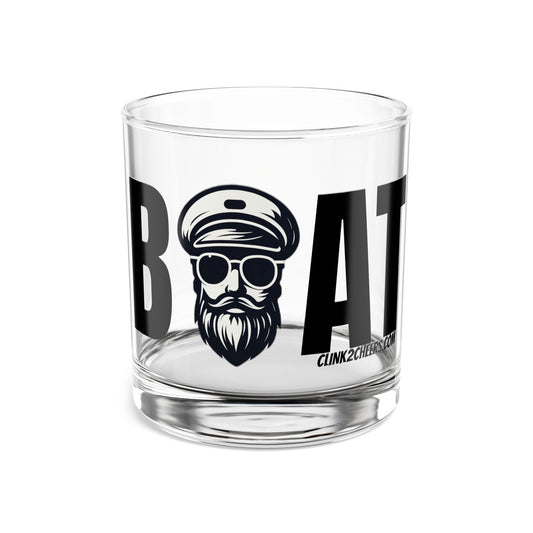 Captain Beard Rocks Glass – 10oz Nautical Whiskey Tumbler