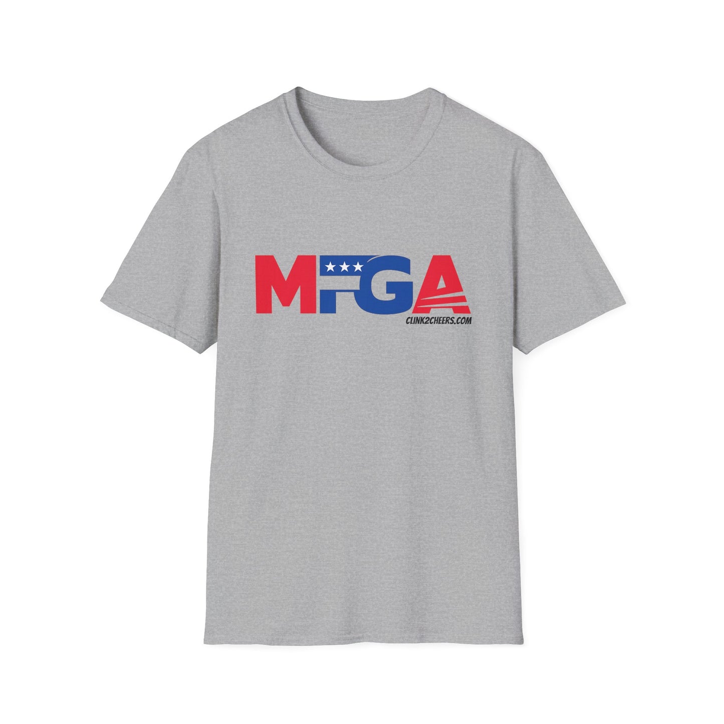 T-Shirt — 'MFGA' Patriotic Red White Blue Graphic Tee