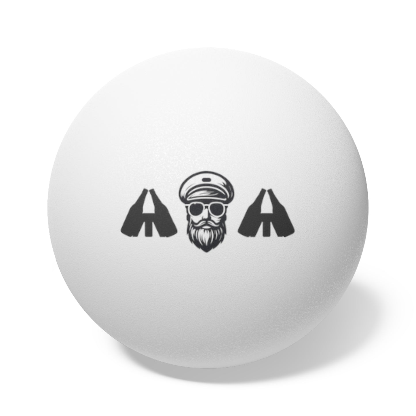 Captain Skull Ping Pong Balls — Set of 6 Branded Table Tennis Balls