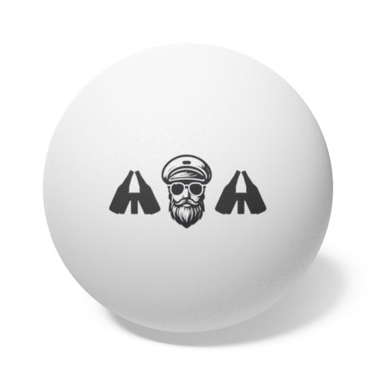 Captain Skull Ping Pong Balls — Set of 6 Branded Table Tennis Balls