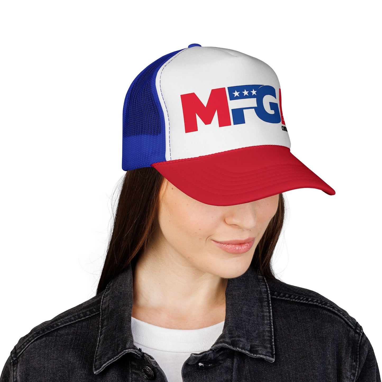 MFGA Trucker Hat — Red White & Blue Patriotic Mesh Cap