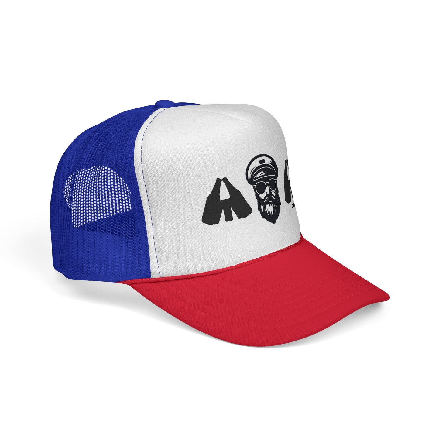 Captain and Fisters Trucker Hat — Bearded Sailor Logo Cap (clink2cheers.com)