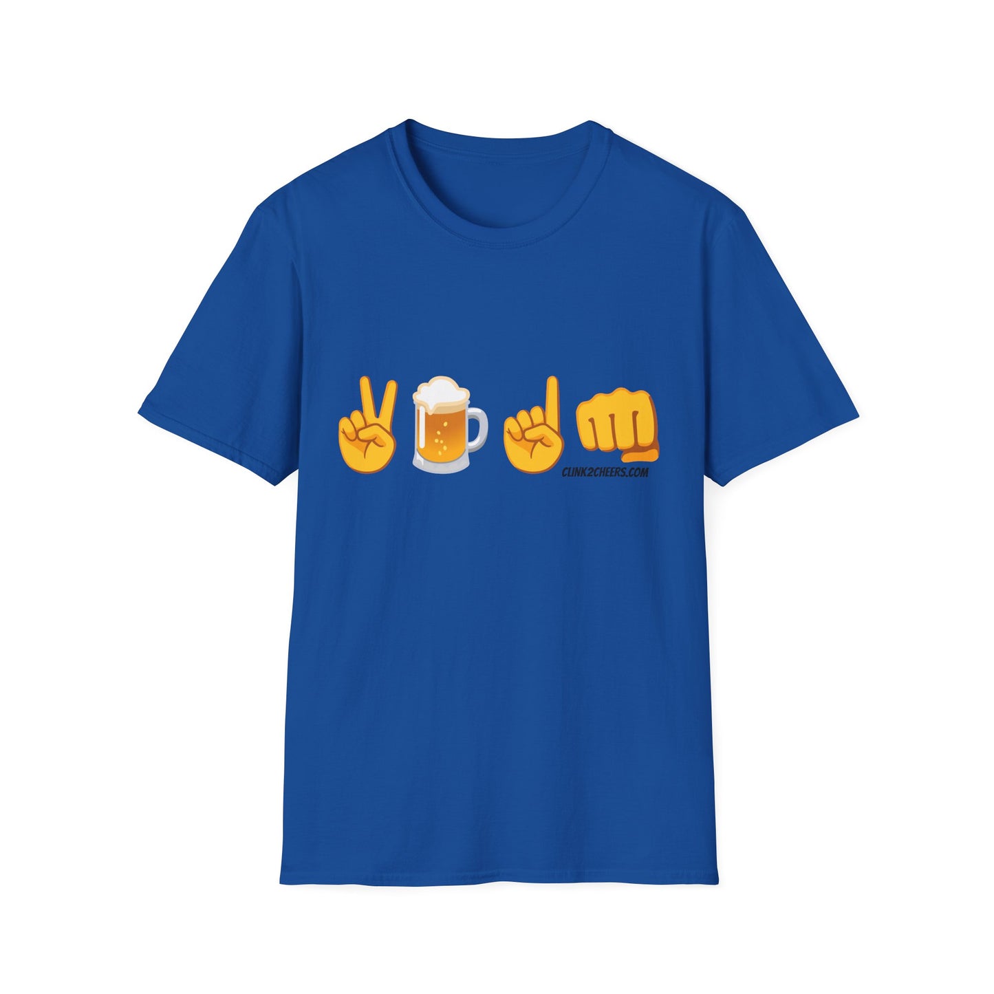 '2 Beers 1 Fist' Emoji Graphic Tee — Funny Bar Night Shirt