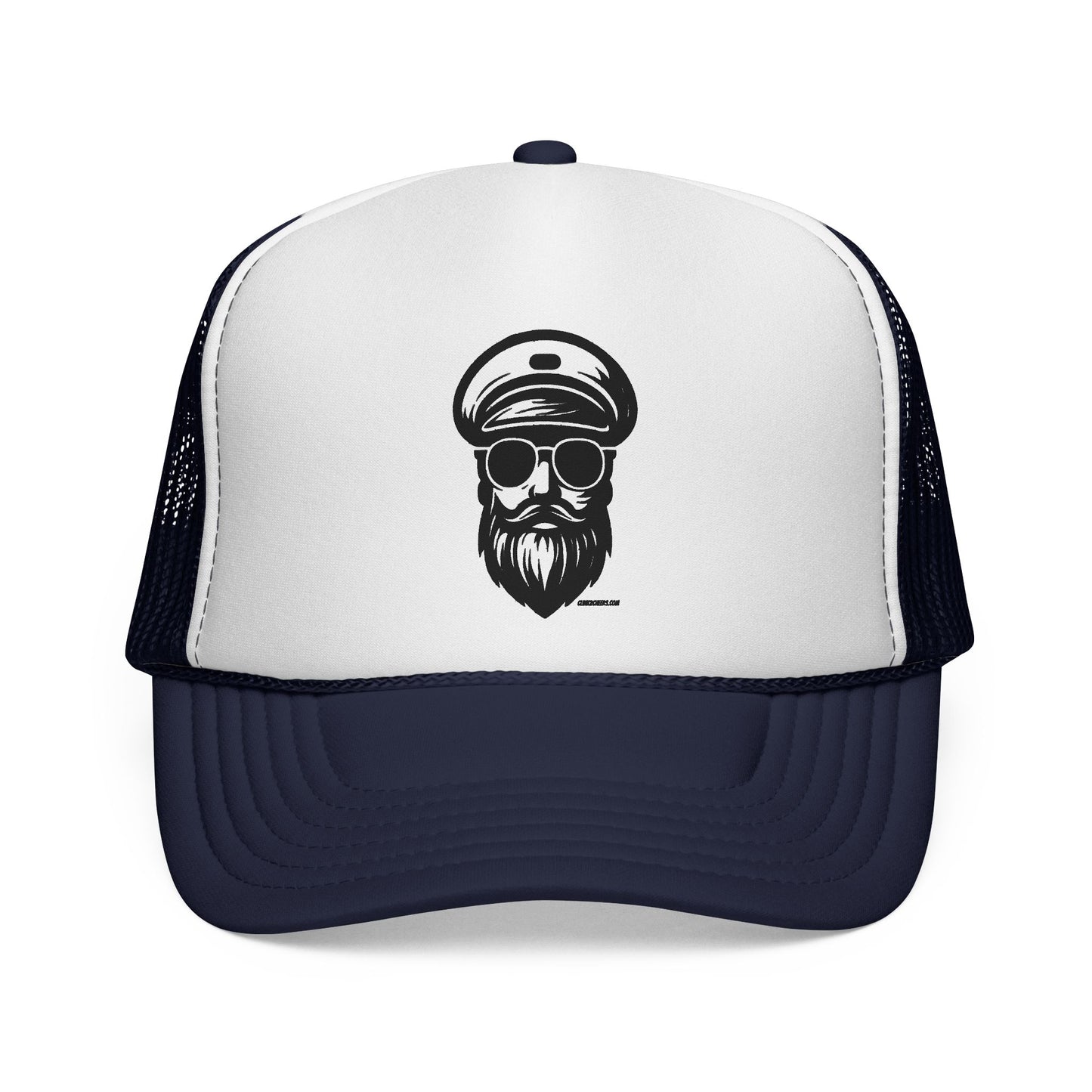Captain Beard Trucker Cap – Vintage Sailor Mesh Hat