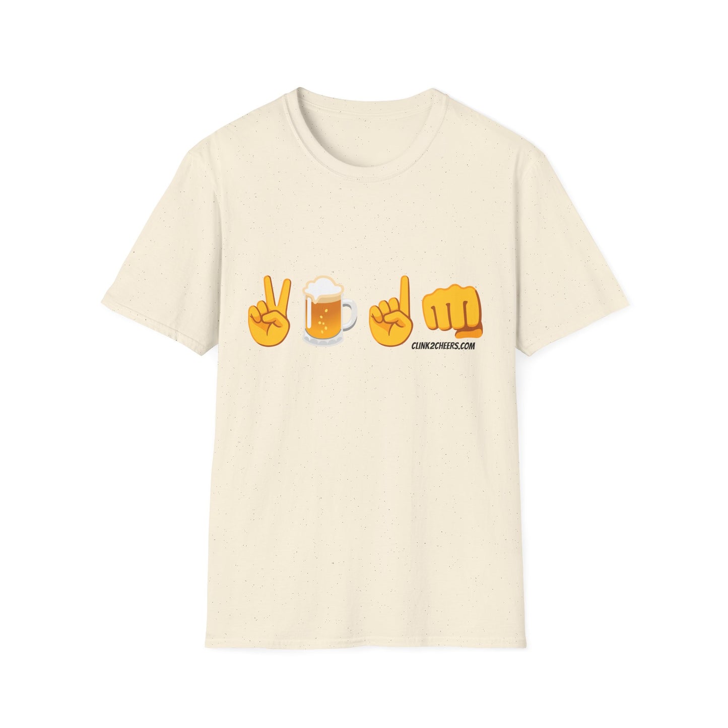 '2 Beers 1 Fist' Emoji Graphic Tee — Funny Bar Night Shirt