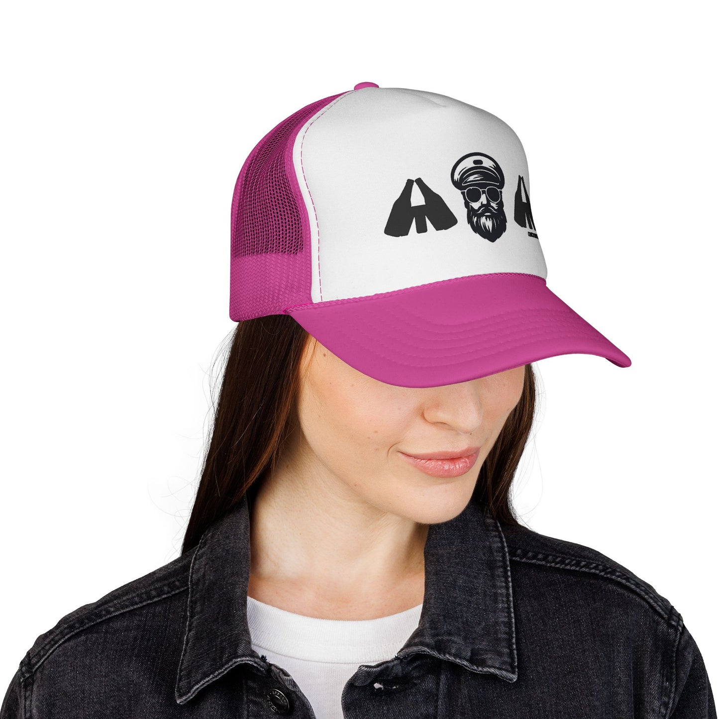 Captain and Fisters Trucker Hat — Bearded Sailor Logo Cap (clink2cheers.com)