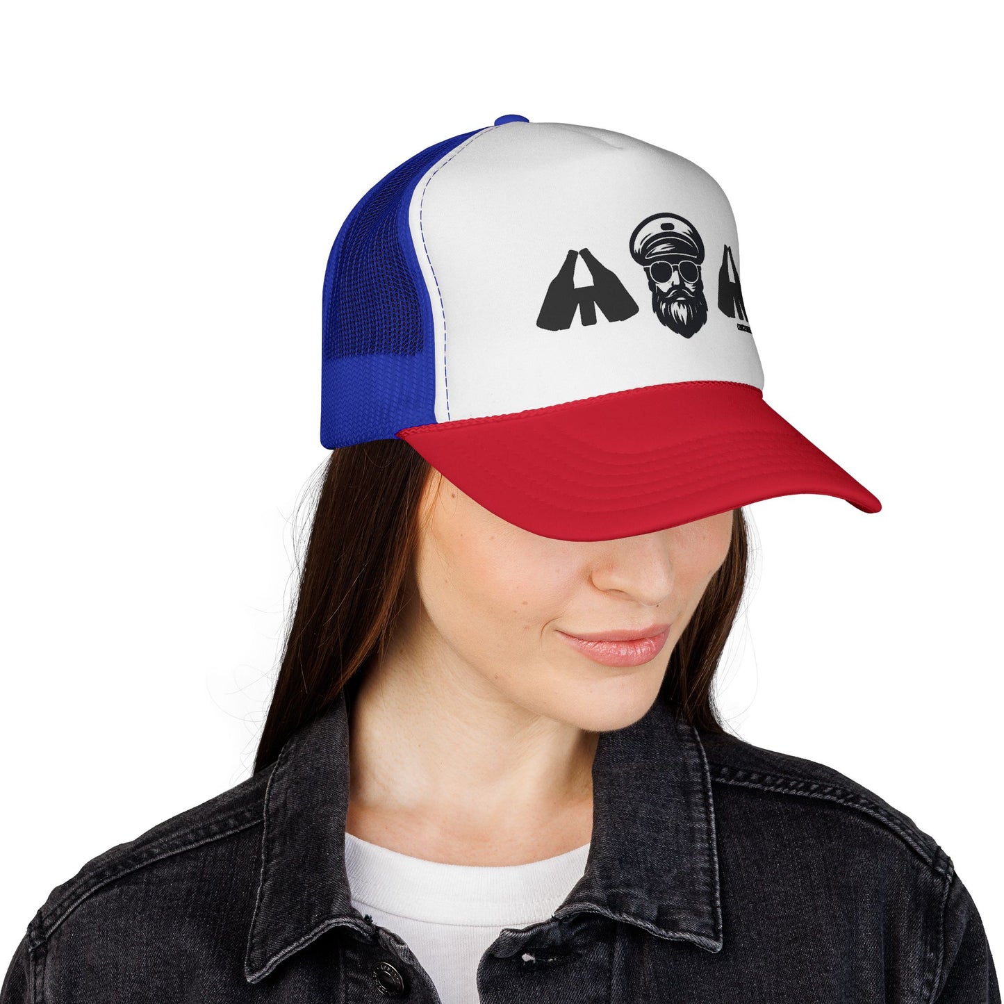 Captain and Fisters Trucker Hat — Bearded Sailor Logo Cap (clink2cheers.com)
