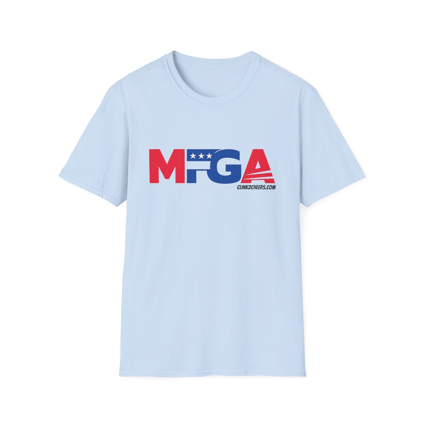 T-Shirt — 'MFGA' Patriotic Red White Blue Graphic Tee