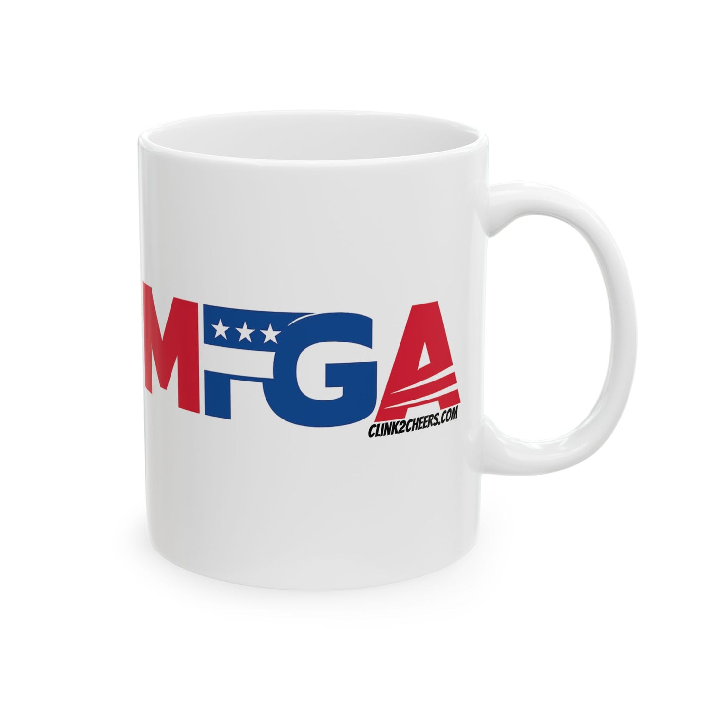 MFGA Coffee Mug – Patriotic Red & Blue 11oz/15oz Ceramic