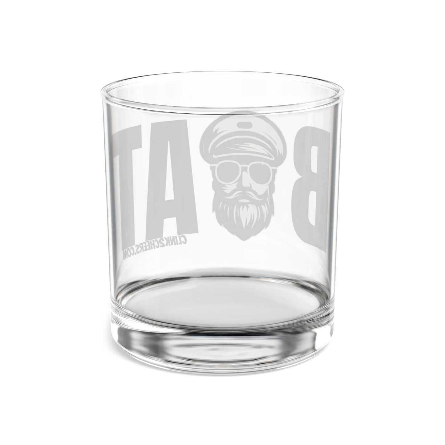 Captain Beard Rocks Glass – 10oz Nautical Whiskey Tumbler