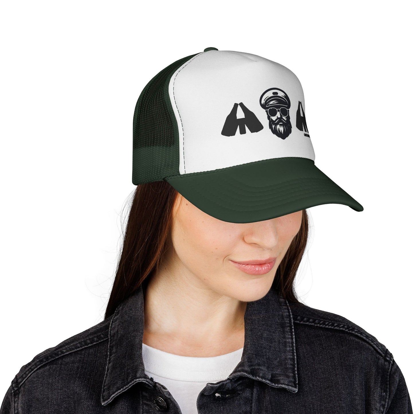 Captain and Fisters Trucker Hat — Bearded Sailor Logo Cap (clink2cheers.com)