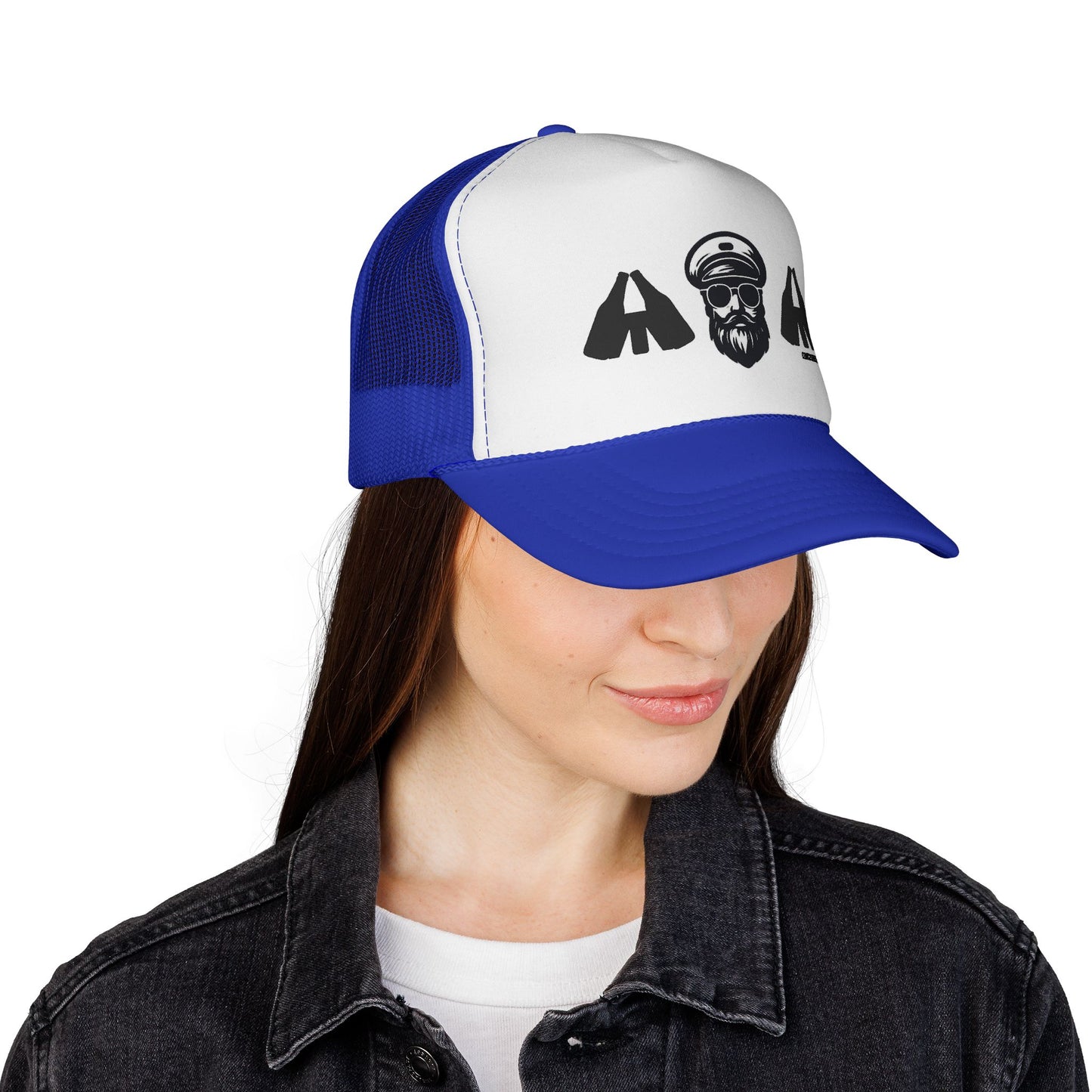 Captain and Fisters Trucker Hat — Bearded Sailor Logo Cap (clink2cheers.com)