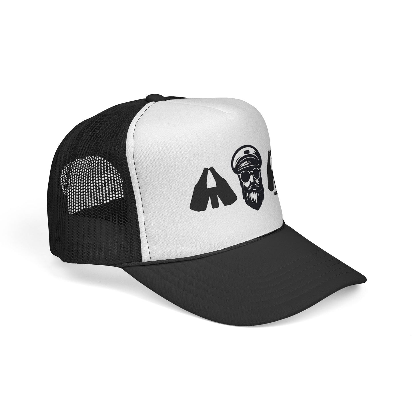 Captain and Fisters Trucker Hat — Bearded Sailor Logo Cap (clink2cheers.com)