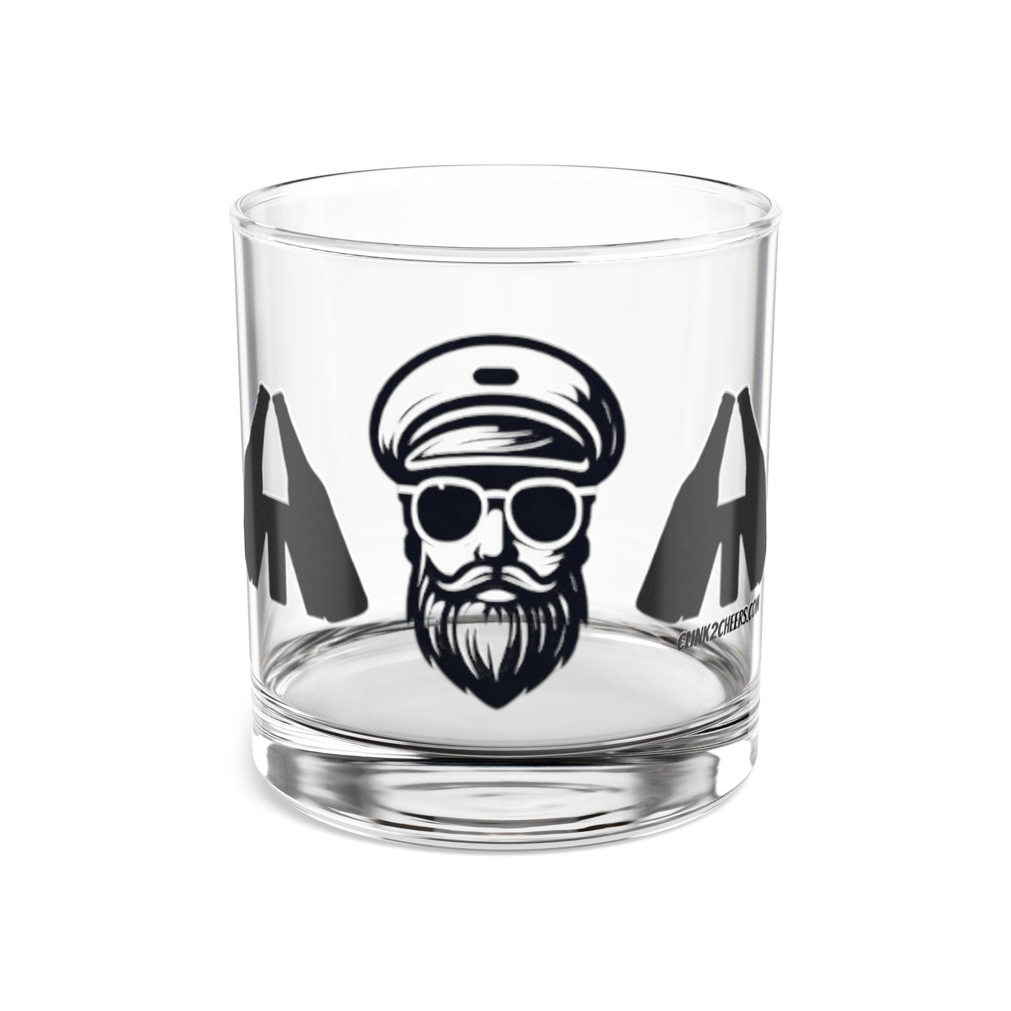 Bearded Sailor Whiskey Rocks Glass — 10oz Captain Barware Gift