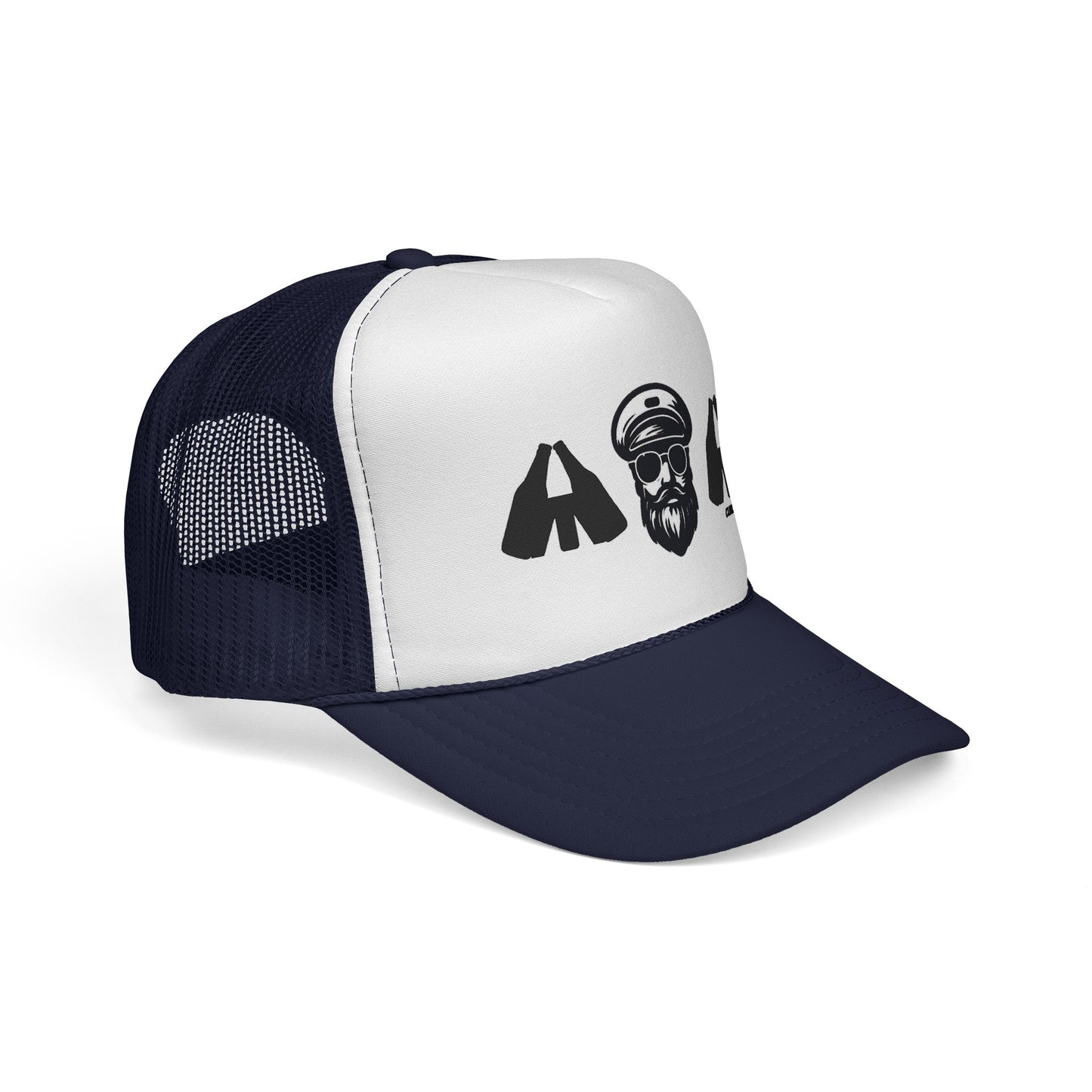 Captain and Fisters Trucker Hat — Bearded Sailor Logo Cap (clink2cheers.com)