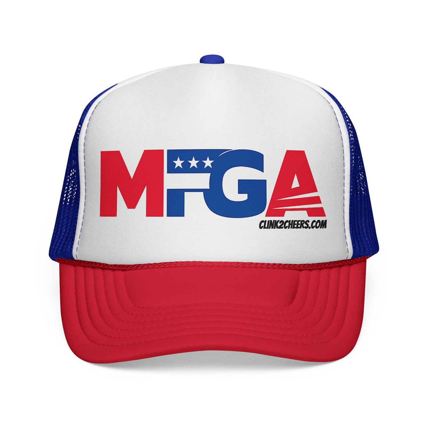 MFGA Trucker Hat — Red White & Blue Patriotic Mesh Cap